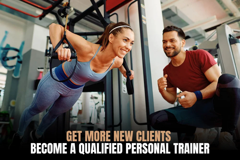 Personal trainer advising athlete on training