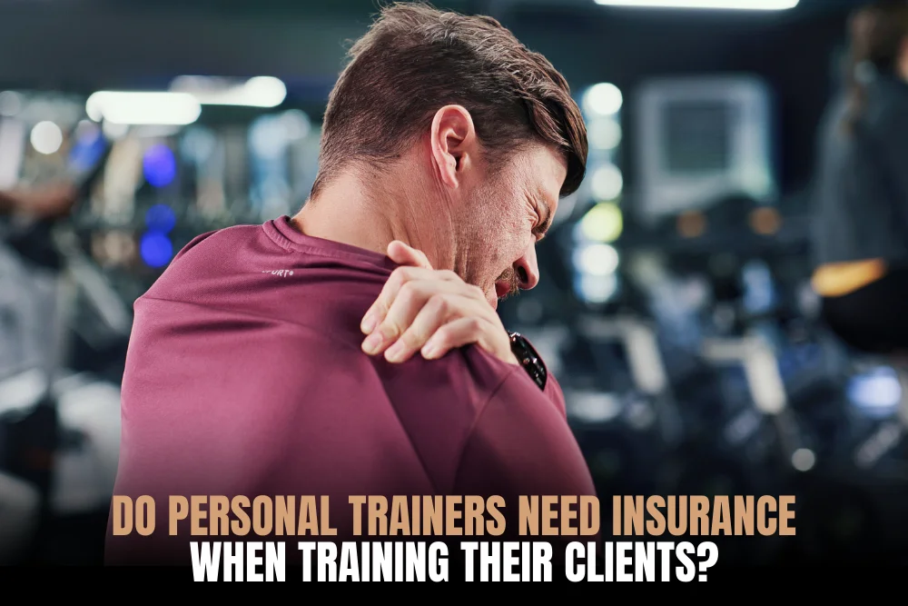 Personal trainer arranging professional insurance cover
