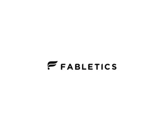 Fabletics logo – activewear and sports apparel brand