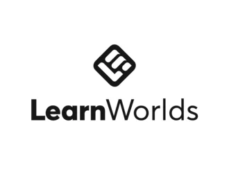 LearnWorlds logo – online course software for personal trainers