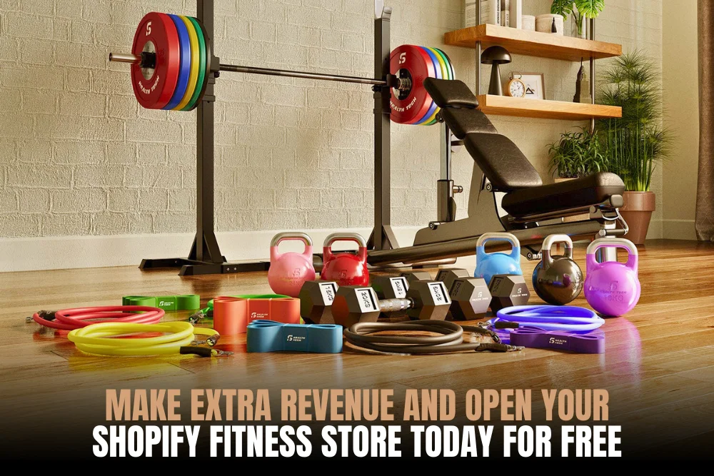 Shopify fitness store selling workout products
