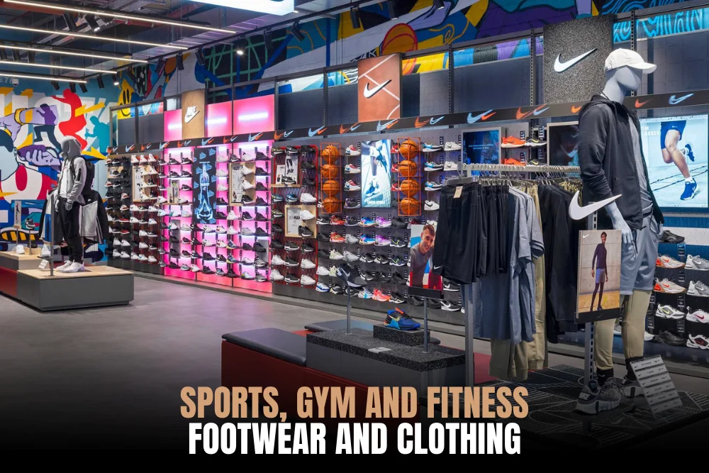 Sports trainers and athletic workout clothing